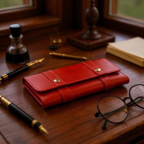 Leather Wallet for Women Vegetable Tanned Leather 02 - Image 5