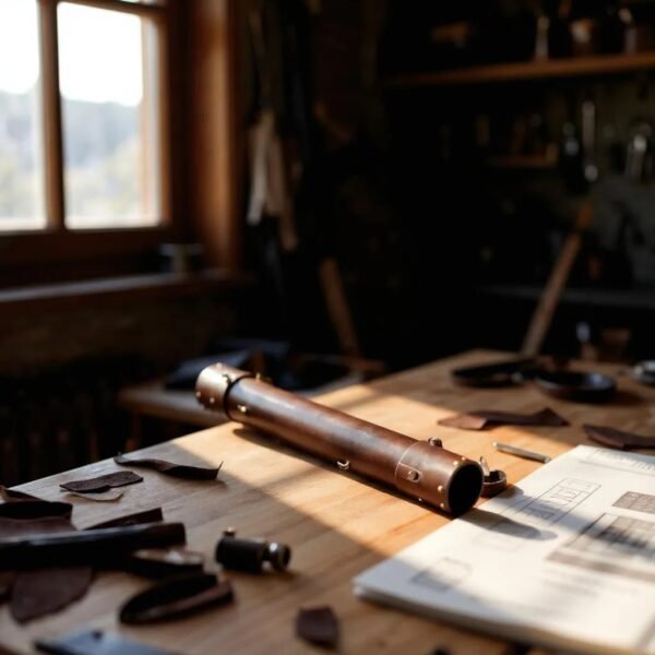 Handmade Leather Tube for Architects & Designers – Drawing/Blueprint Holder | Artiss Corium - Image 7