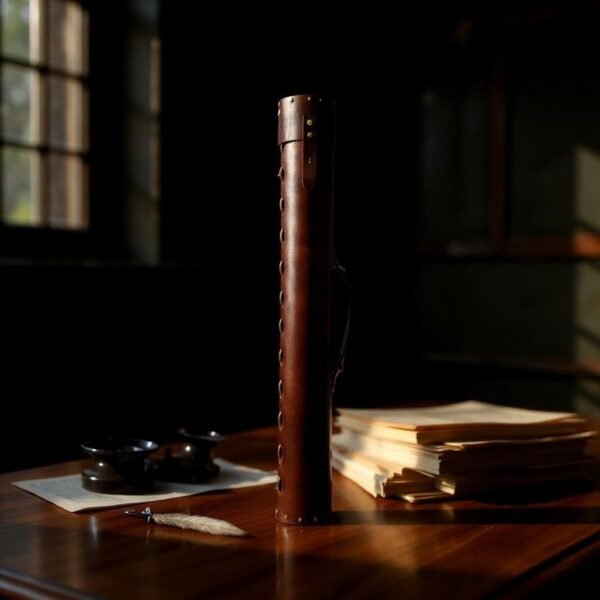 Handmade Leather Tube for Architects & Designers – Drawing/Blueprint Holder | Artiss Corium - Image 6
