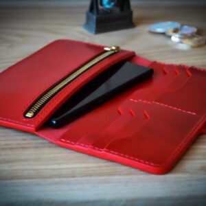 Leather Wallet for Women Vegetable Tanned Leather 01