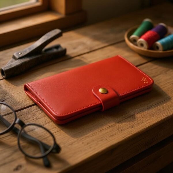 Leather Wallet for Women Vegetable Tanned Leather 01 - Image 4