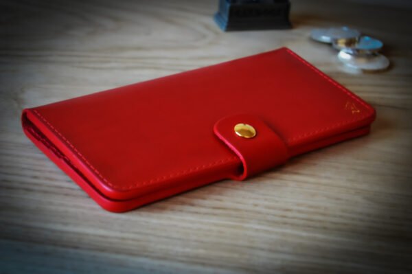 Leather Wallet for Women Vegetable Tanned Leather 01