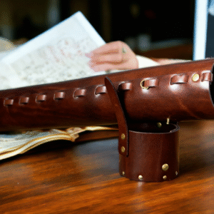 Handmade Leather Tube for Architects & Designers – Drawing/Blueprint Holder | Artiss Corium
