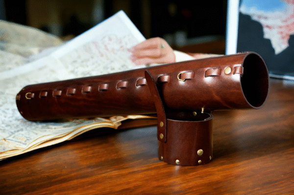 Handmade Leather Tube for Architects & Designers – Drawing/Blueprint Holder | Artiss Corium
