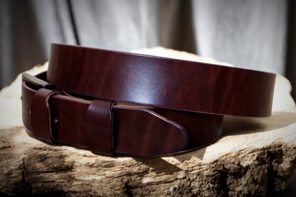 Belt for men Vegetable Tanned Leather - Image 2