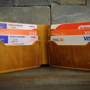 Leather wallet for men Crazy Horse