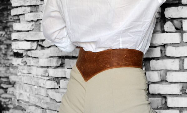 Wide Leather Belt for Women Waist