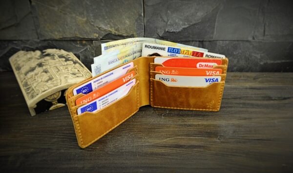 Leather wallet for men Crazy Horse - Image 3