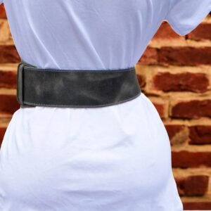 Asimetric Wide Leather Belt for Women Waist