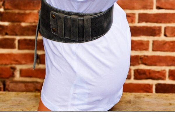 Asimetric Wide Leather Belt for Women Waist - Image 3