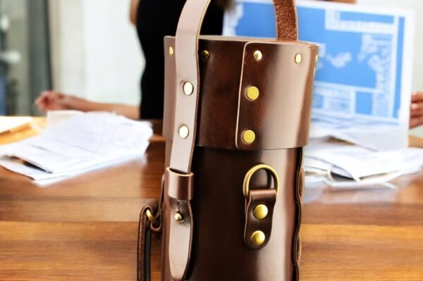 Handmade Leather Tube for Architects & Designers – Drawing/Blueprint Holder | Artiss Corium - Image 9