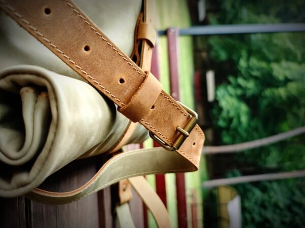 Rolled Leather  Backpack - Image 16