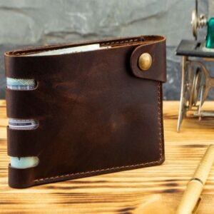 Leather wallet for men Vintage