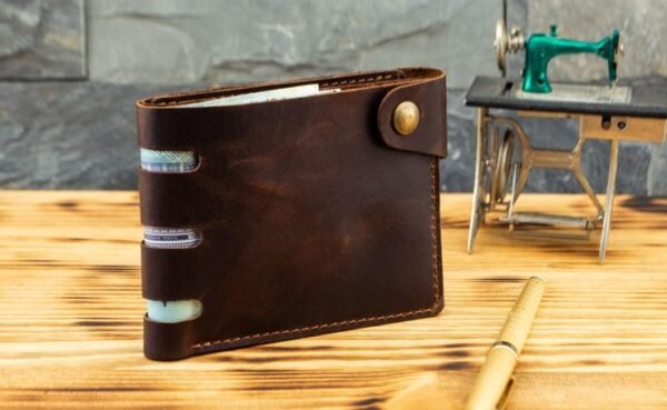 Leather wallet for men Vintage