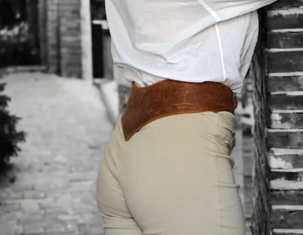 Wide Leather Belt for Women Waist - Image 2